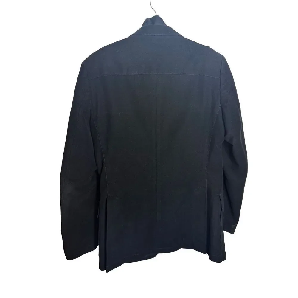 Massimo Dutti Cotton Blend Two Button Blazer Jacket Removable Lining Sz 38 Men's